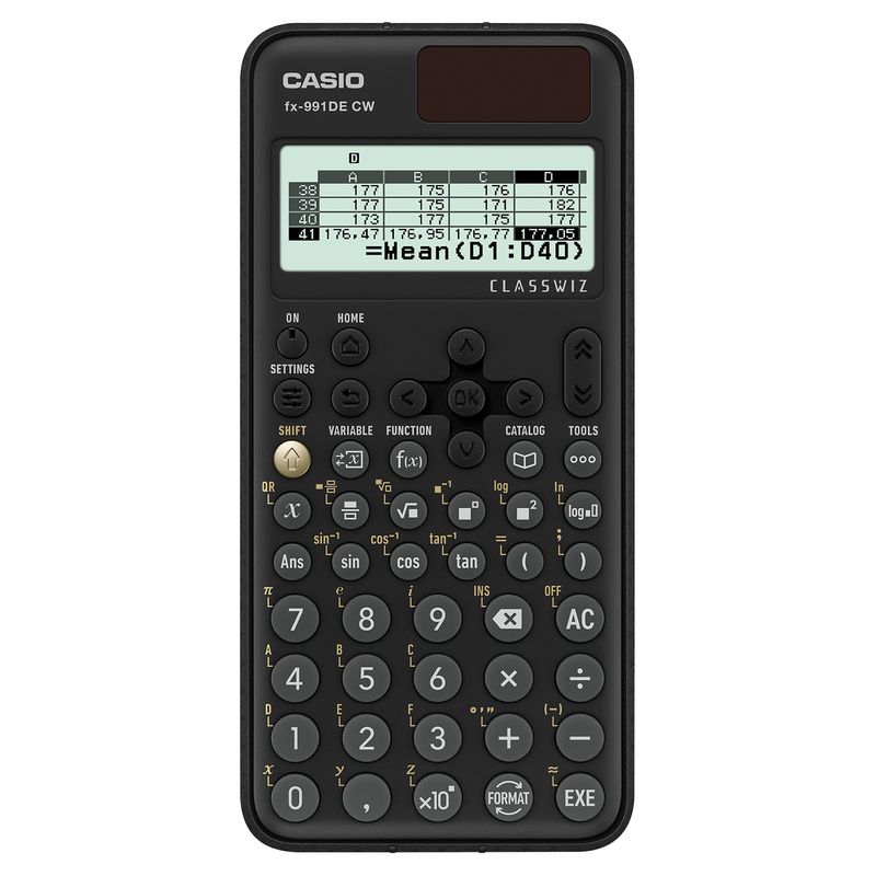 Casio-fx-991DE-CW-calcolatrice-Tasca-Calcolatrice-scientifica-Nero