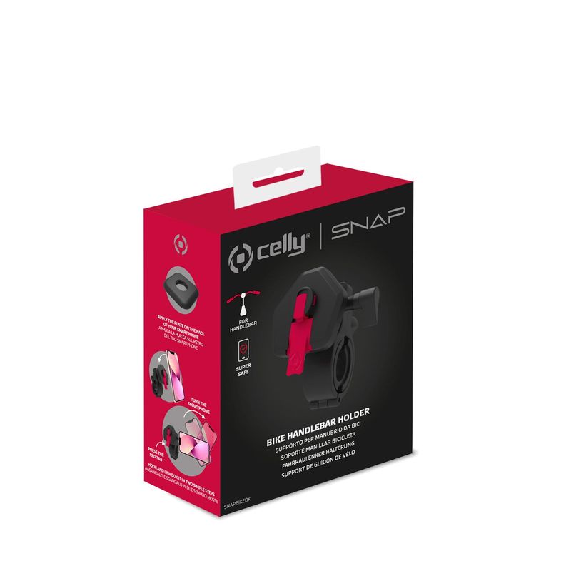 Celly-SNAPBIKE-Supporto-passivo-Telefono-cellulare-smartphone-Nero