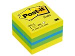 3M-Post-it-2051L-pouch-autoadesiva-Quadrato-Blu-Verde-Turchese-Giallo-400-fogli-Autoadesivo