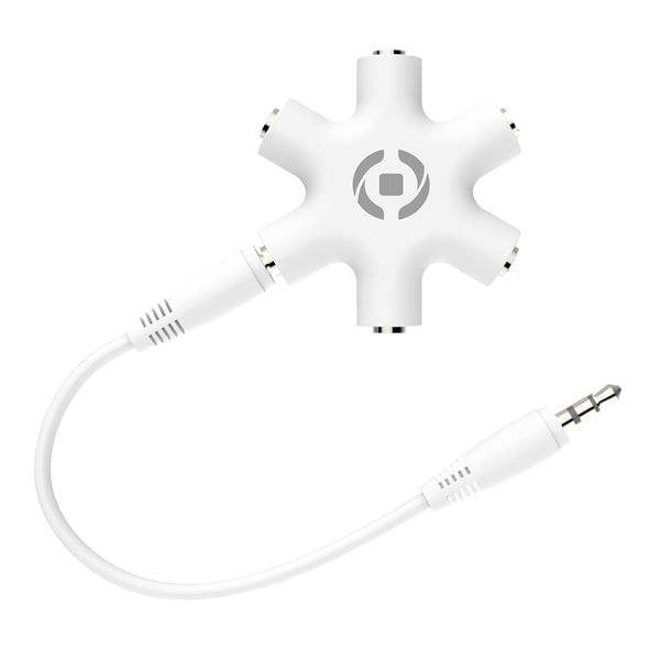 Celly-MIX5LINEIN35WH-splitter-audio-Bianco