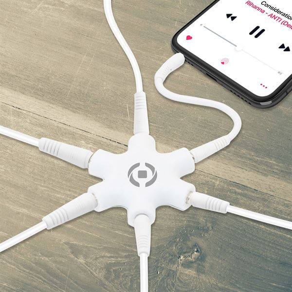 Celly-MIX5LINEIN35WH-splitter-audio-Bianco