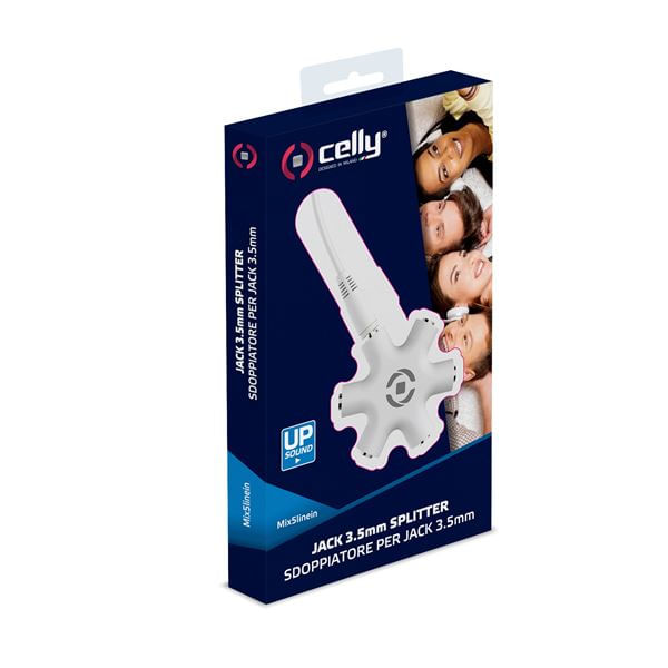 Celly-MIX5LINEIN35WH-splitter-audio-Bianco
