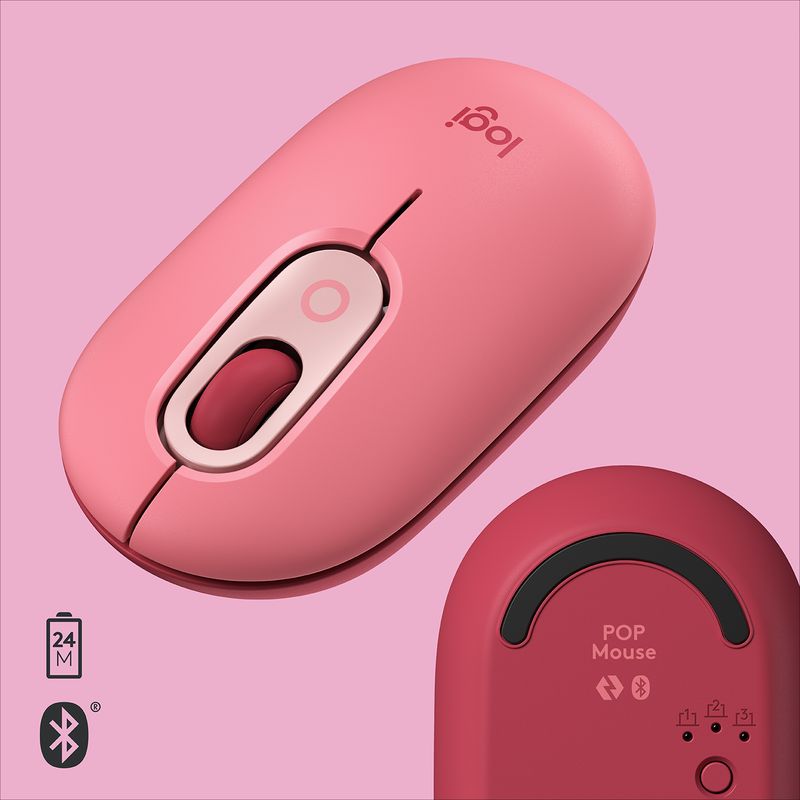 Logitech-POP-Mouse-Wireless-con-Emoji-personalizzabili-Tecnologia-SilentTouch-Precisione-e-Velocita--Design-Compatto-Bluetooth-USB