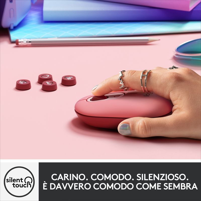 Logitech-POP-Mouse-Wireless-con-Emoji-personalizzabili-Tecnologia-SilentTouch-Precisione-e-Velocita--Design-Compatto-Bluetooth-USB