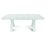 Konte.Design Tavolo Gallipoli in legno bianco consumato allungabile 180x100 cm - 480x100 cm