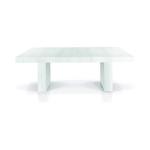 Konte.Design Tavolo Jesolo in legno bianco consumato allungabile 160x90 cm - 410x90 cm