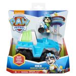 Spin Master PAW Patrol , Veicolo da salvataggio di Rex, Veicolo e personaggio di Rex