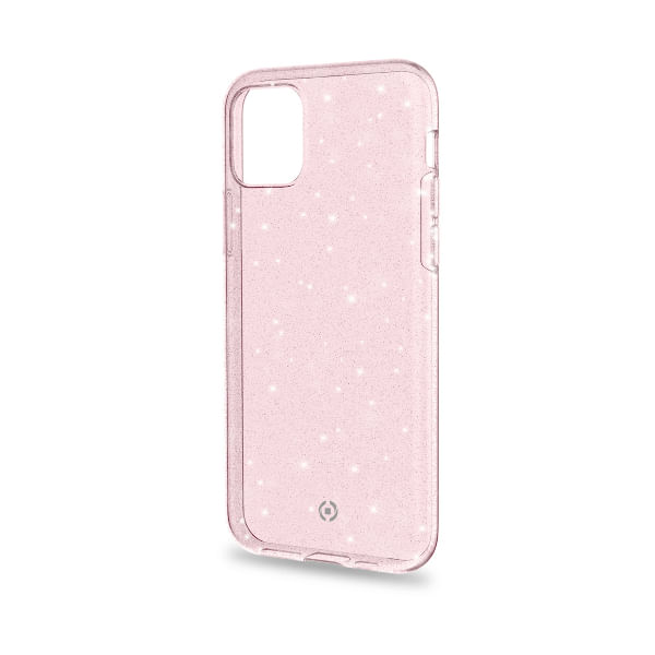 Celly-Sparkle-custodia-per-cellulare-147-cm--5.8---Cover-Rosa-Trasparente