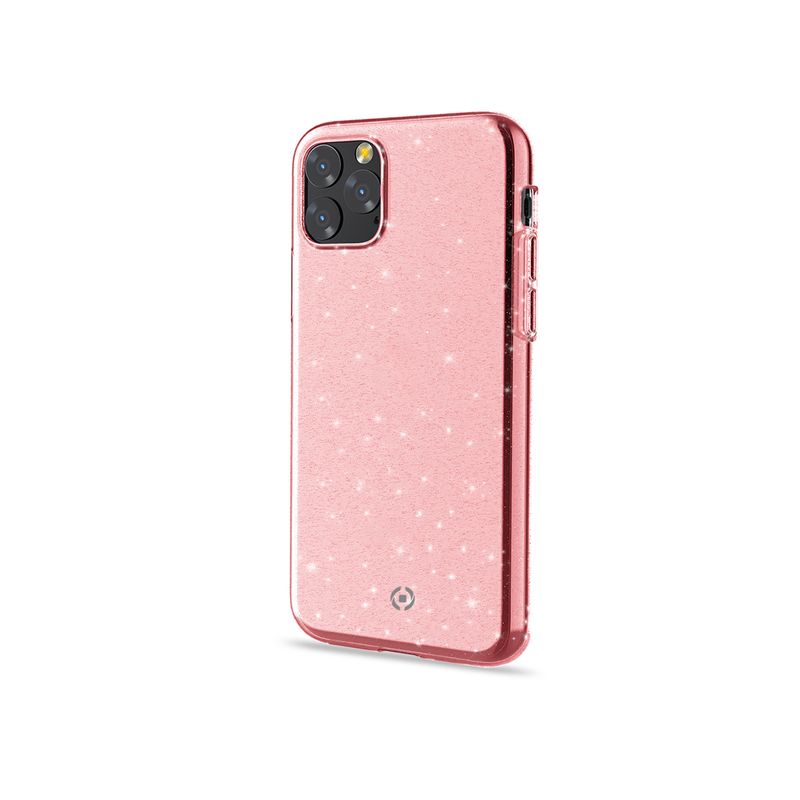 Celly-Sparkle-custodia-per-cellulare-147-cm--5.8---Cover-Rosa-Trasparente