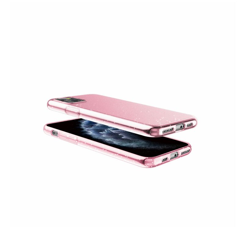 Celly-Sparkle-custodia-per-cellulare-147-cm--5.8---Cover-Rosa-Trasparente