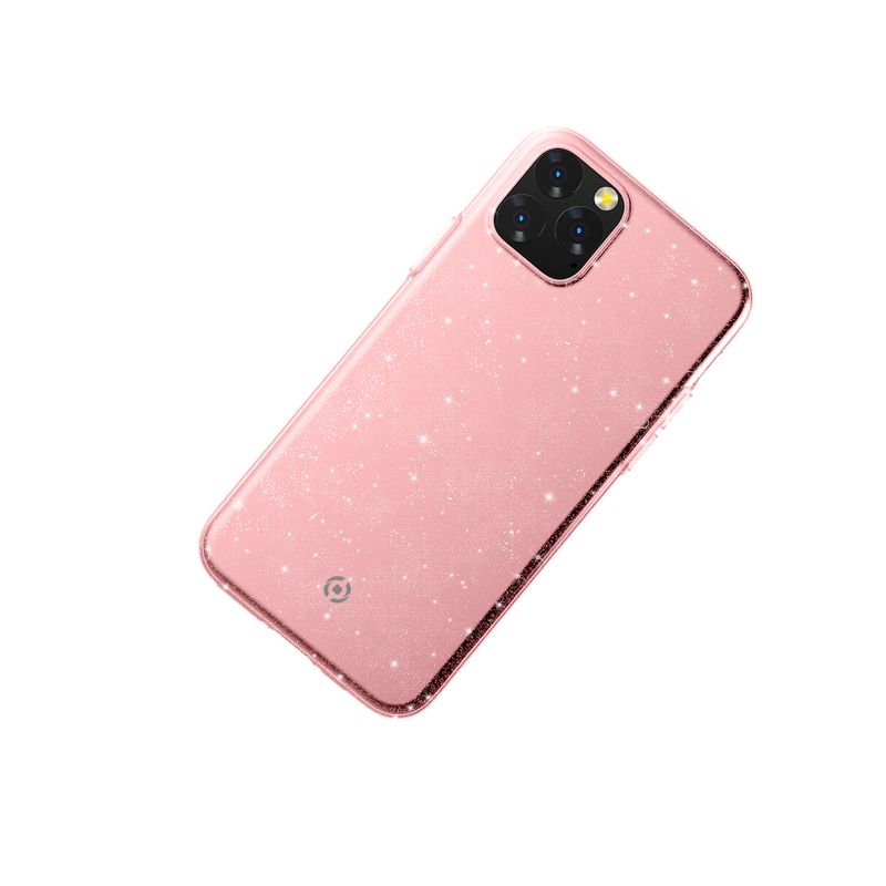 Celly-Sparkle-custodia-per-cellulare-147-cm--5.8---Cover-Rosa-Trasparente
