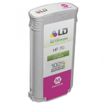 Tonerpro - Cartuccia Compatibile per le stampanti HP DesignJetZ2100, Z3100, Z3200, Z5200 - Magenta - Fino a 130mL pagine  - Sostituisce HP C9455A 70