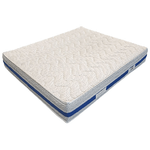 Dolomiti Materasso Memory Prime 180x195 WaterFlex DualSide 22 - Reversibile in Memory Foam e Water Elast con Rivestimento Anallergico Sfoderabile