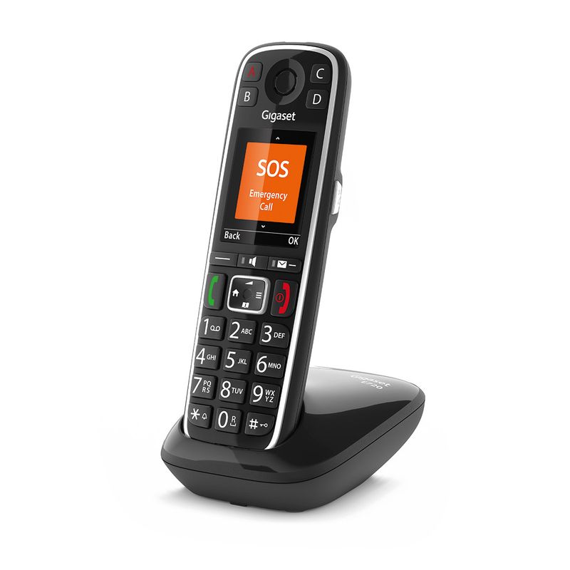 Gigaset-E720-Telefono-analogico-DECT-Identificatore-di-chiamata-Nero