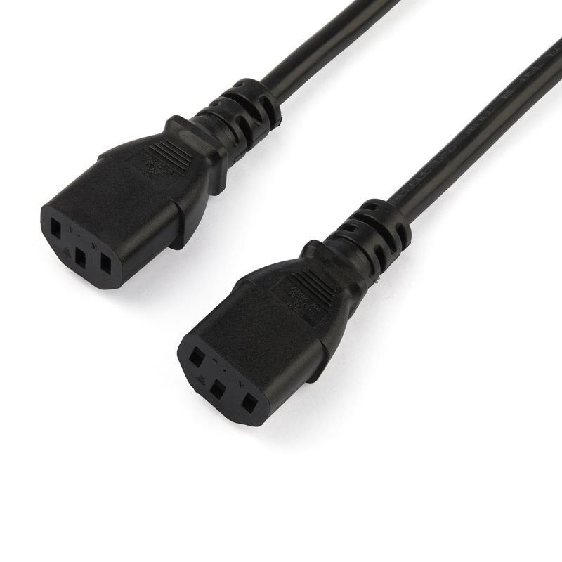 StarTech.com-Cavo-di-Alimentazione-per-Computer-a-Y-da-2-m--Cavo-Splitter-da-Schuko-EU-a-2x-C13-10A-250V-Sdoppiatore-Alimentazione-AC-di-Ricambi