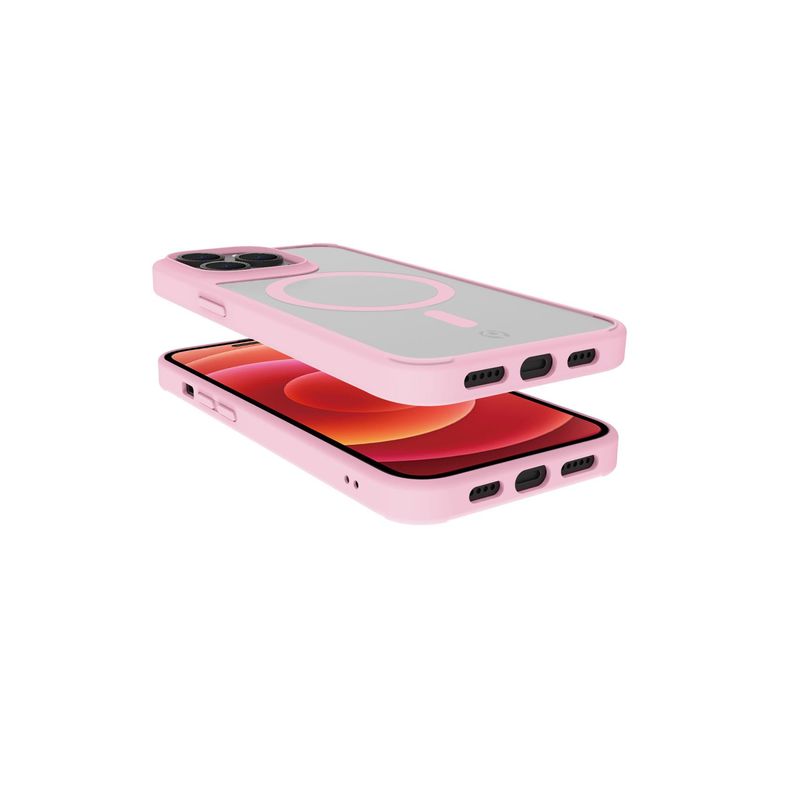 Celly-Magmatt-custodia-per-cellulare-155-cm--6.1---Cover-Rosa-Trasparente