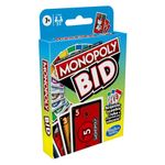 Hasbro Gaming Monopoly Bid, gioco di carte rapido per famiglie e bambini dai 7 anni in su