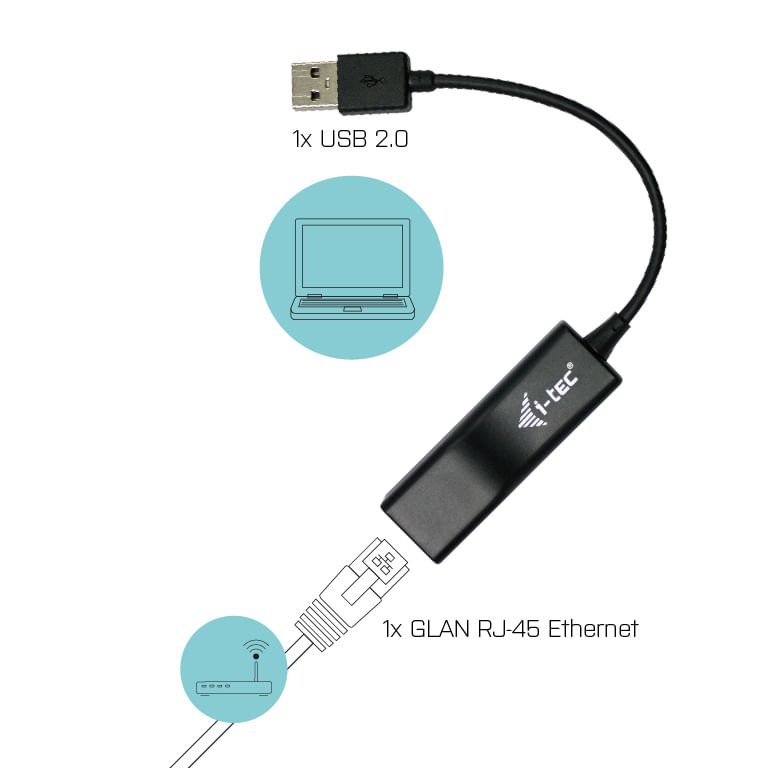 i-tec-Advance-U2LAN-scheda-di-rete-e-adattatore-Ethernet-100-Mbit-s