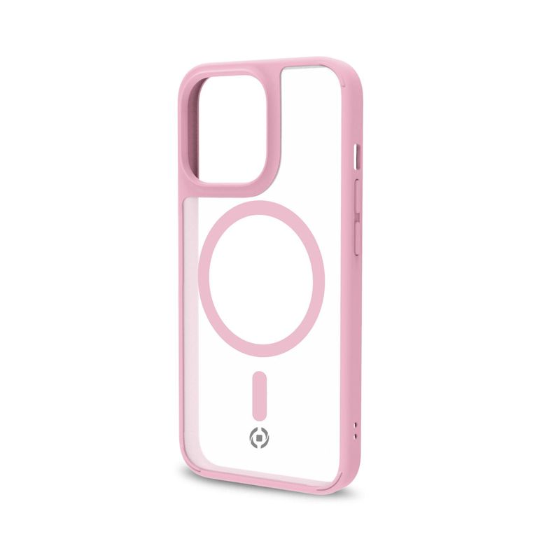 Celly-Magmatt-custodia-per-cellulare-17-cm--6.7---Cover-Rosa-Trasparente