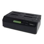 StarTech.com Docking Station per Hard Disk a 4 Slot - Duplicatore ed Eraser USB 3.0/eSATA per SSD/HDD SATA