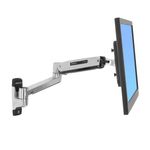 Ergotron LX Sit-Stand Wall Mount LCD Arm supporto da tavolo per Tv a schermo piatto 106,7 cm (42") Parete Acciaio inox