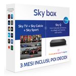 Sky box con 3 Mesi di TV + Calcio + Sport. Decoder Q incluso -SPEDIZIONE IMMEDIATA-