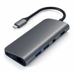 Satechi ST-TCMM8PAM replicatore di porte e docking station per laptop USB 3.2 Gen 1 (3.1 Gen 1) Type-C Grigio