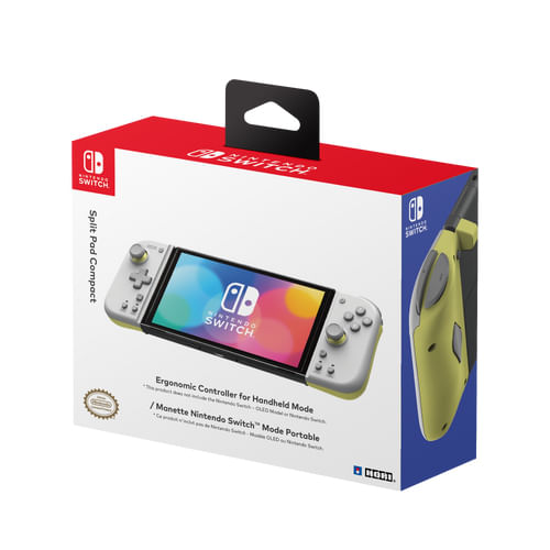 Hori-Split-Pad-Compact-Grigio-Giallo-Gamepad-Analogico-Digitale-Nintendo-Switch