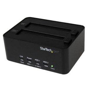 StarTech.com Dock duplicatore USB 3.0 a HD - Duplicatore di dischi rigidi-HDD indipendente Clonatore ed Eraser