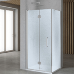 Lato fisso per porta pieghevole edera lf110t 6 millimetri chrome ix box shower *** misure 77-80xh195 cm stampato, con...