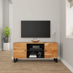 vidaXL Mobile Porta TV 105x33x46 cm in Legno Massello di Acacia