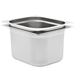 vidaXL Contenitori Gastronorm 2 pz GN 1/2 200 mm in Acciaio Inox
