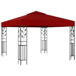 Gazebo 3x3 m Rosso Vino