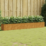 vidaXL Fioriera Rialzata da Giardino 280x40x40 cm in Acciaio Corten