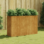 vidaXL Fioriera Rialzata da Giardino 120x40x80 cm in Acciaio Corten