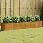 vidaXL Fioriera Rialzata da Giardino 200x40x40 cm in Acciaio Corten