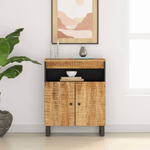 vidaXL Credenza con 2 Ante 60x33x75 cm in Legno Massello di Mango