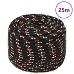 Corda Nautica Nera 14 mm 25 m in Polipropilene