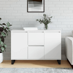 vidaXL Credenza Bianca 104x35x70 cm in Legno ingegnerizzato