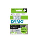 DYMO-D1---Standard-Etichette---Blu-su-trasparente---12mm-x-7m