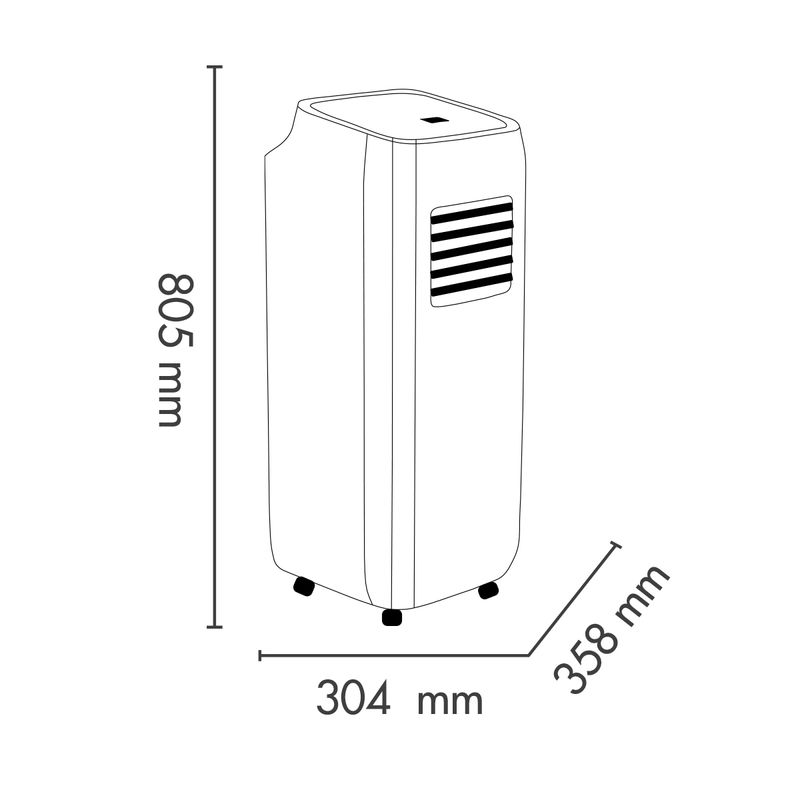 Argoclima-Altea-condizionatore-portatile-63-dB-Bianco