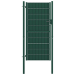 Cancello per Recinzione in PVC e Acciaio 100x164 cm Verde