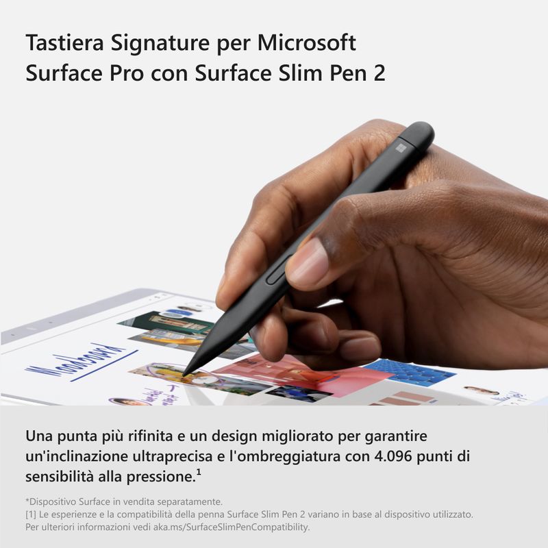 Microsoft-Surface-Tastiera-Signature-per-Pro-Zaffiro-con-Slim-Pen-2