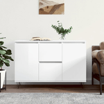 vidaXL Credenza Bianco Lucido 104x35x70 cm in Legno ingegnerizzato