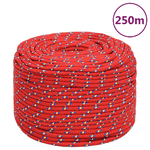 Corda Nautica Rossa 8 mm 250 m in Polipropilene