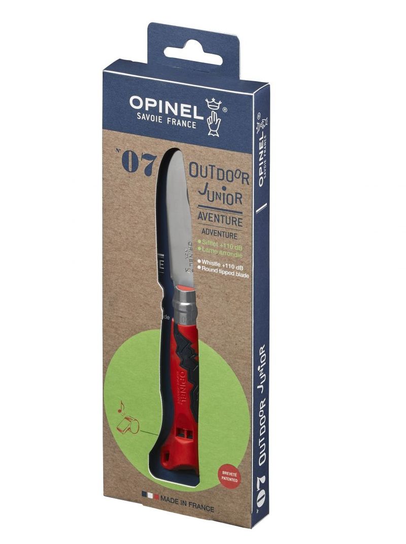 Opinel-N°07-Camper-scout-Rosso