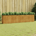 vidaXL Fioriera Rialzata da Giardino 360x40x80 cm in Acciaio Corten