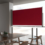 vidaXL Tenda Laterale Retrattile per Patio 120x300 cm Rossa