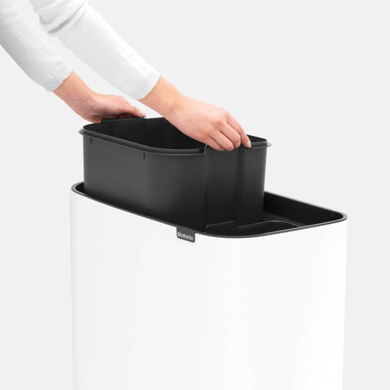 Brabantia-313547-bidone-per-la-spazzatura-34-L-Rettangolare-Plastica-Bianco