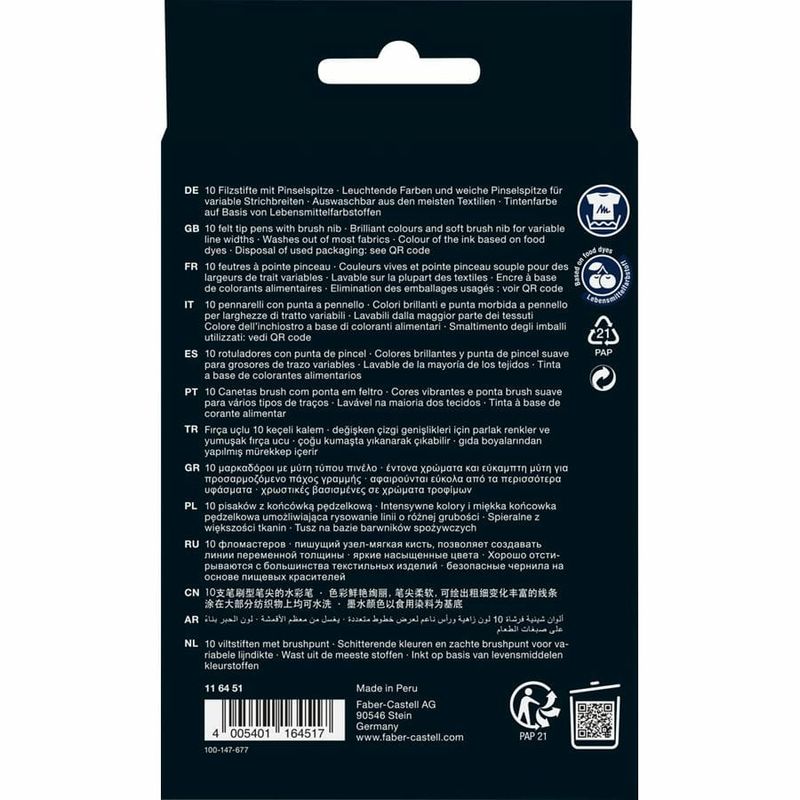 Faber-Castell-116451-penna-tecnica-Colori-assortiti-10-pz